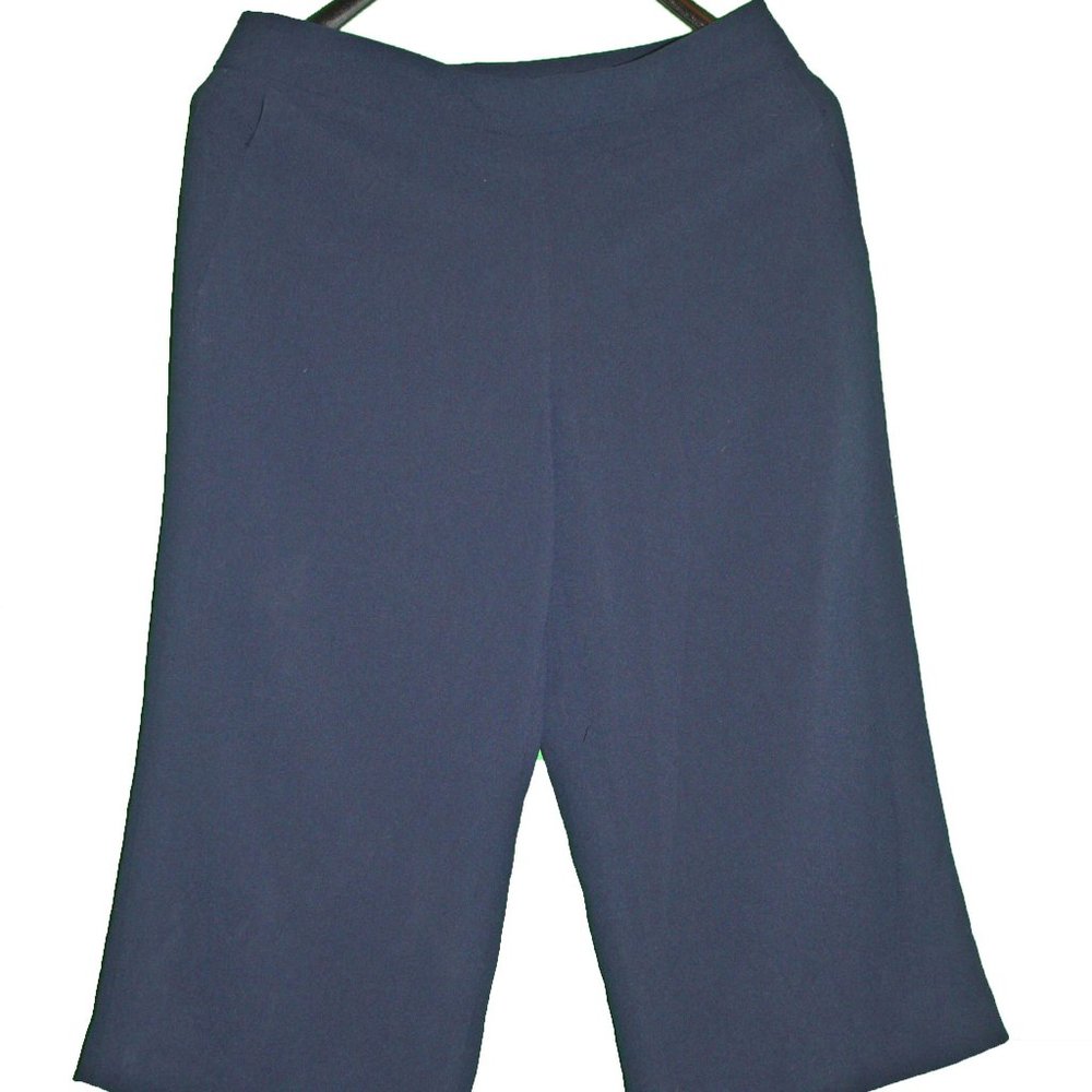 Women's Land's End Navy Crop Dress Pants Size 8P